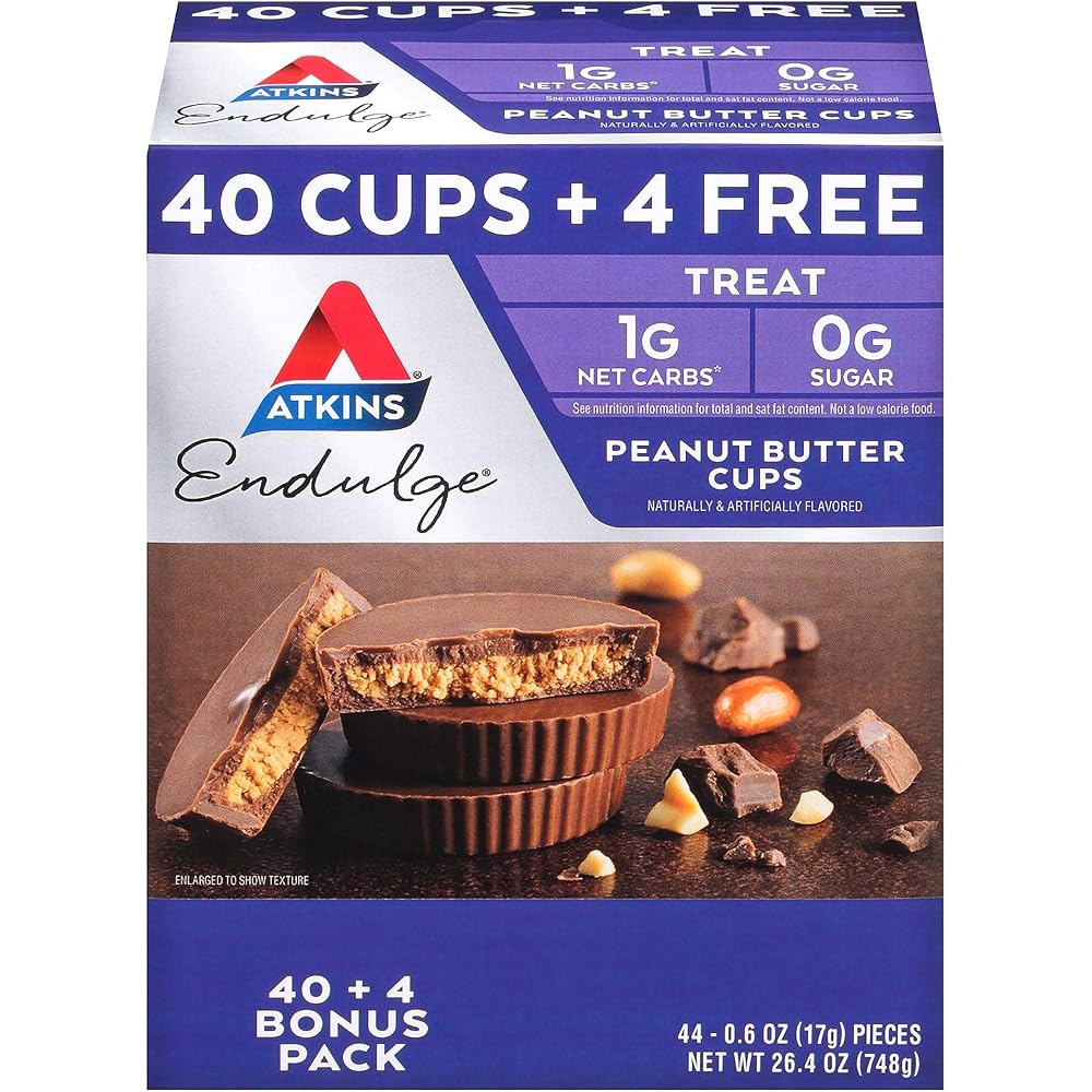Keto Friendly Atkins Endulge Peanut Butter Cups - 44 Count