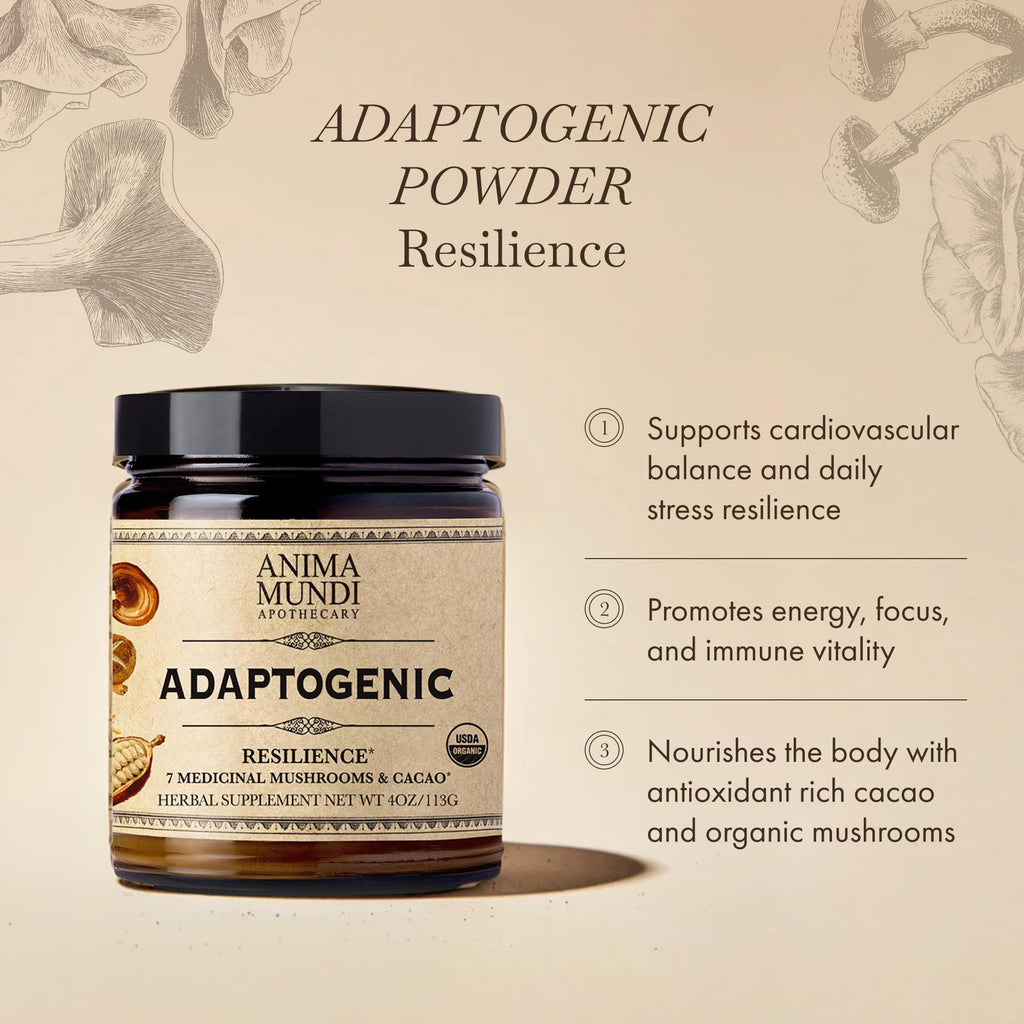 Anima Mundi Apothecary Organic Mushroom Supplement Powder - 4oz - image 2