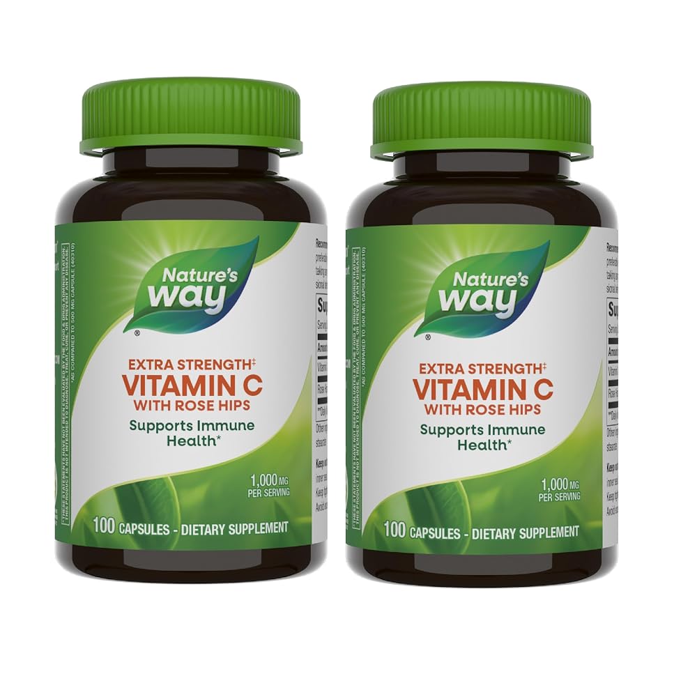 Nature's Way Vitamin C 1000 mg with Rose Hips - 200 Capsules