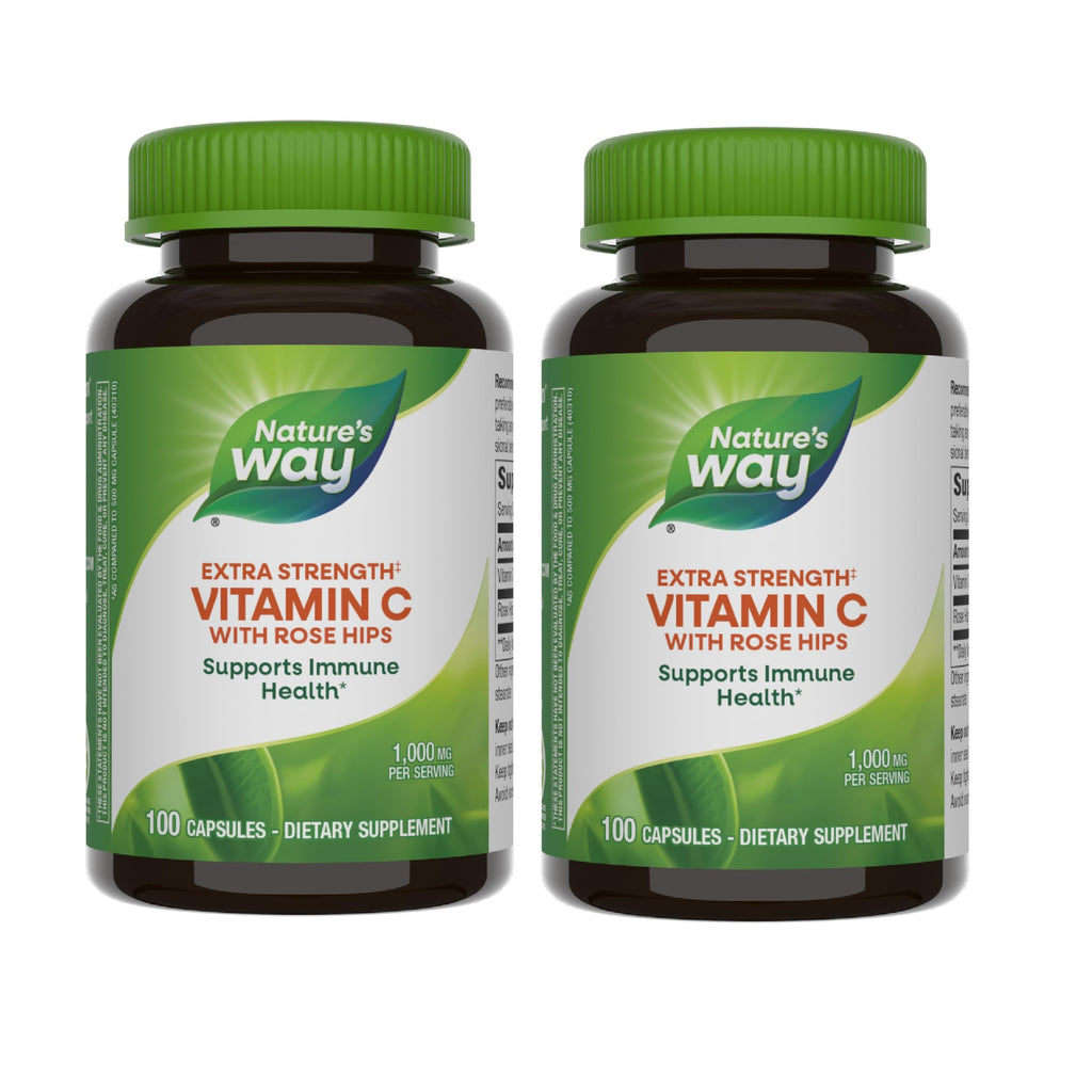 Nature's Way Vitamin C 1000 mg with Rose Hips - 200 Capsules
