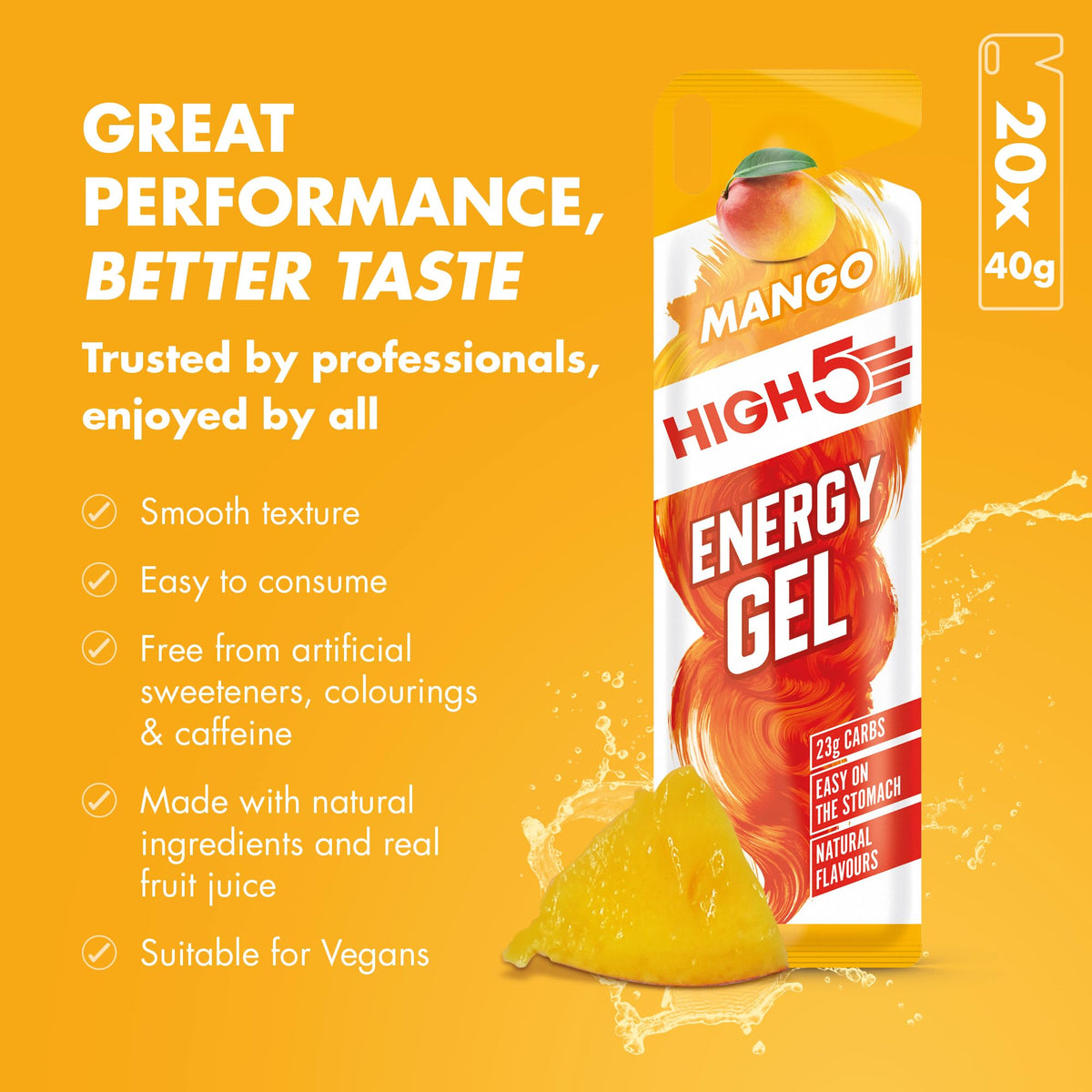 HIGH 5 HIGH5 Energy Gel Quick Release Energy On The Go - 20 x 40g - image 3