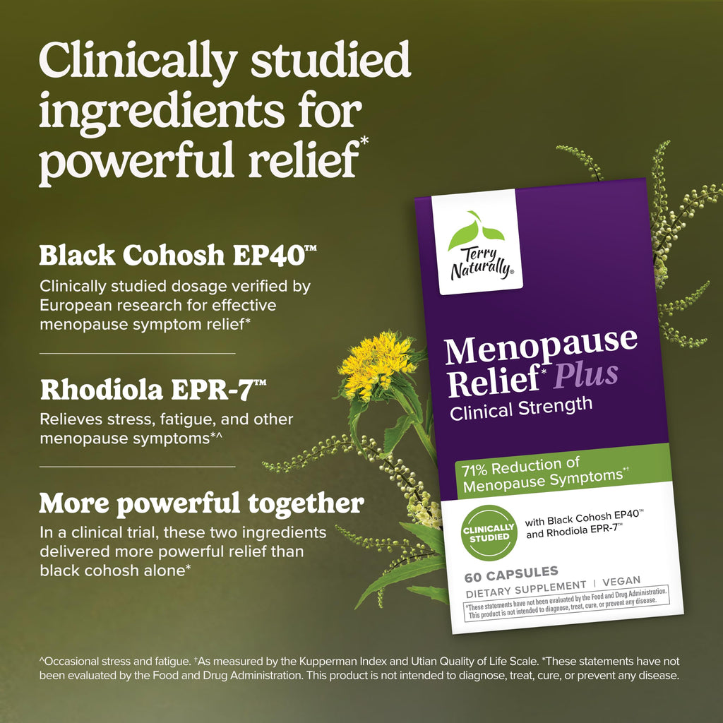 Terry Naturally Menopause Relief Plus - 60 Capsules - image 3