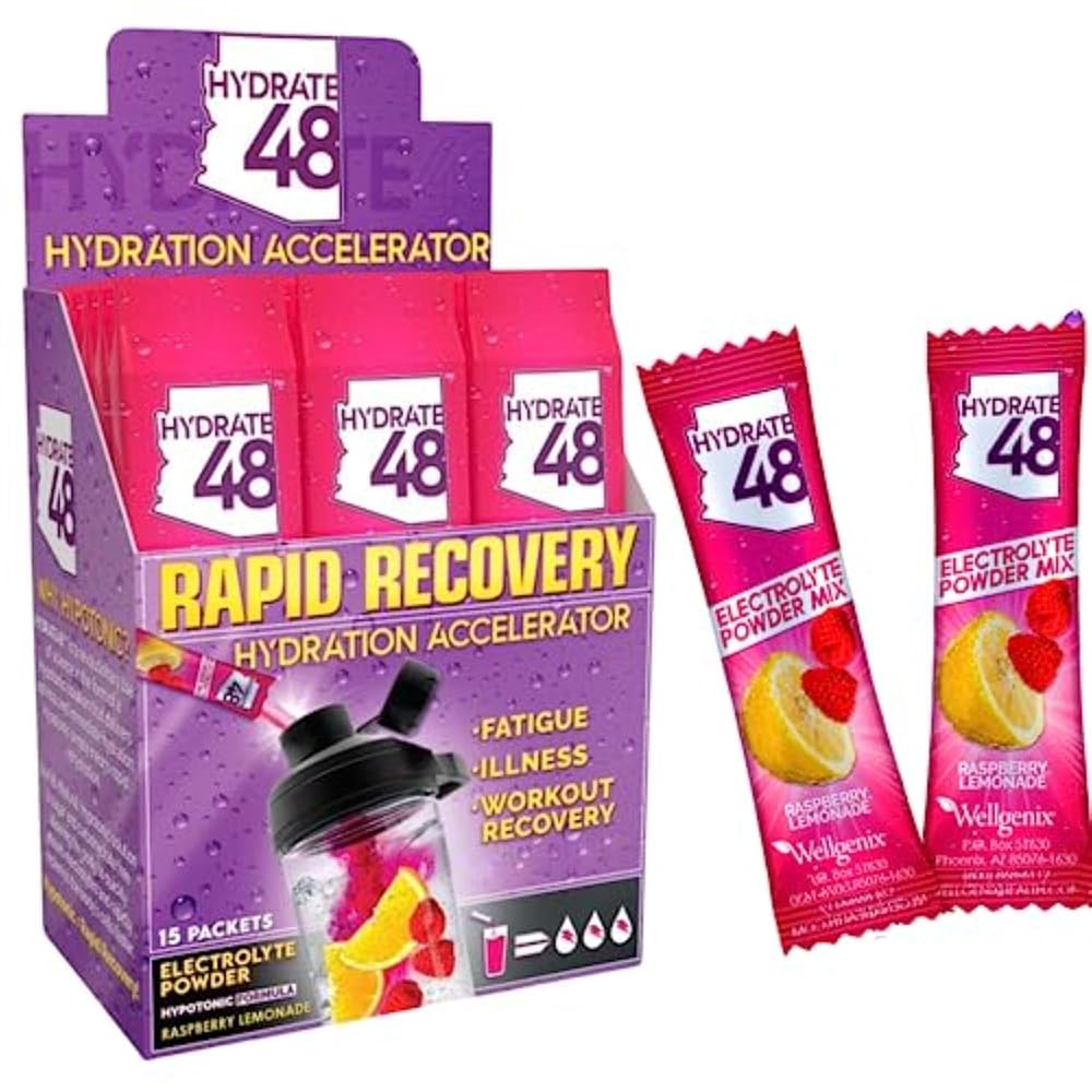 Wellgenix Hydrate48 Electrolyte Powder Sugar-Free - 15 Packets