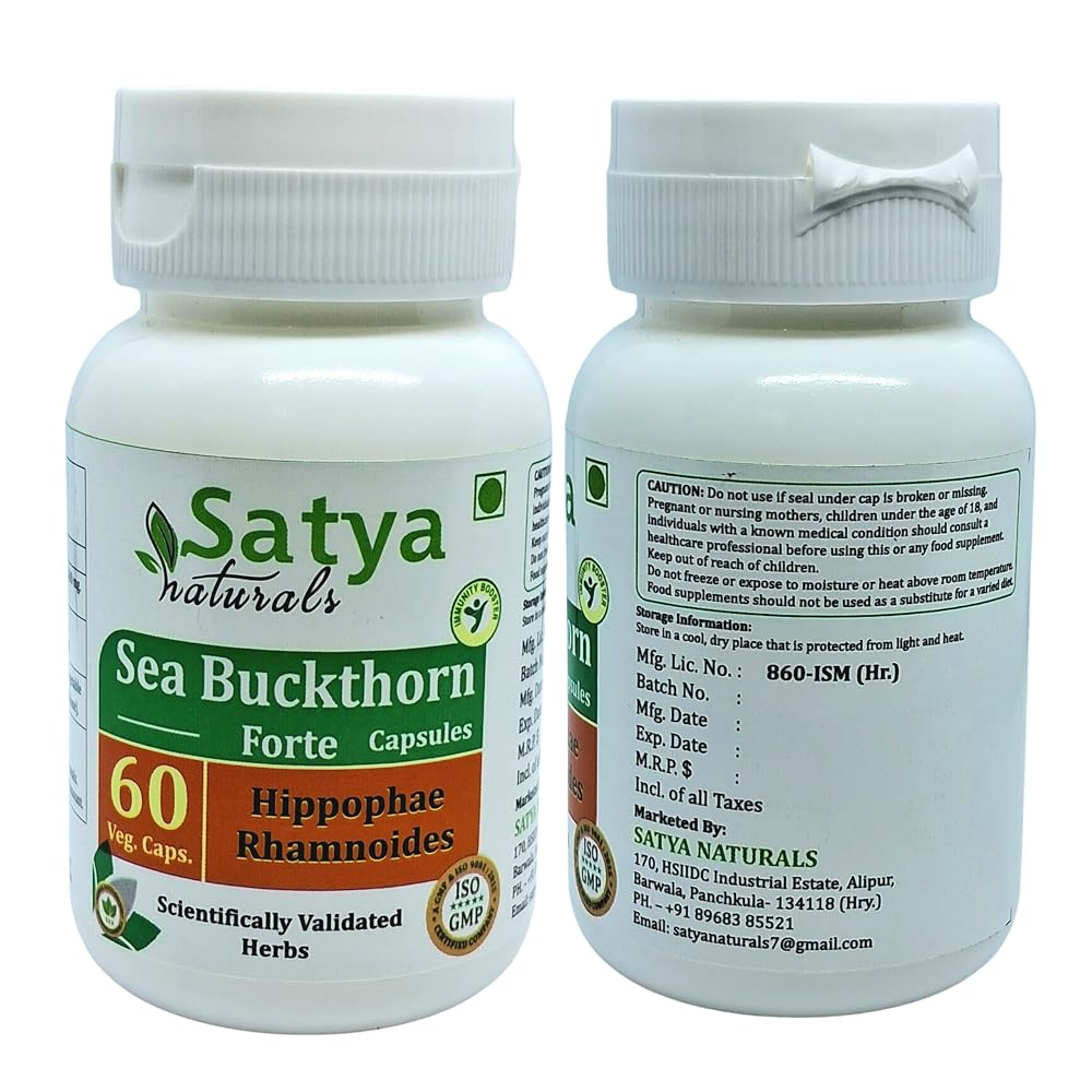 Satya Naturals Sea Buchthorn Forte Capsules 500 mg. 60 Veg. Capsule