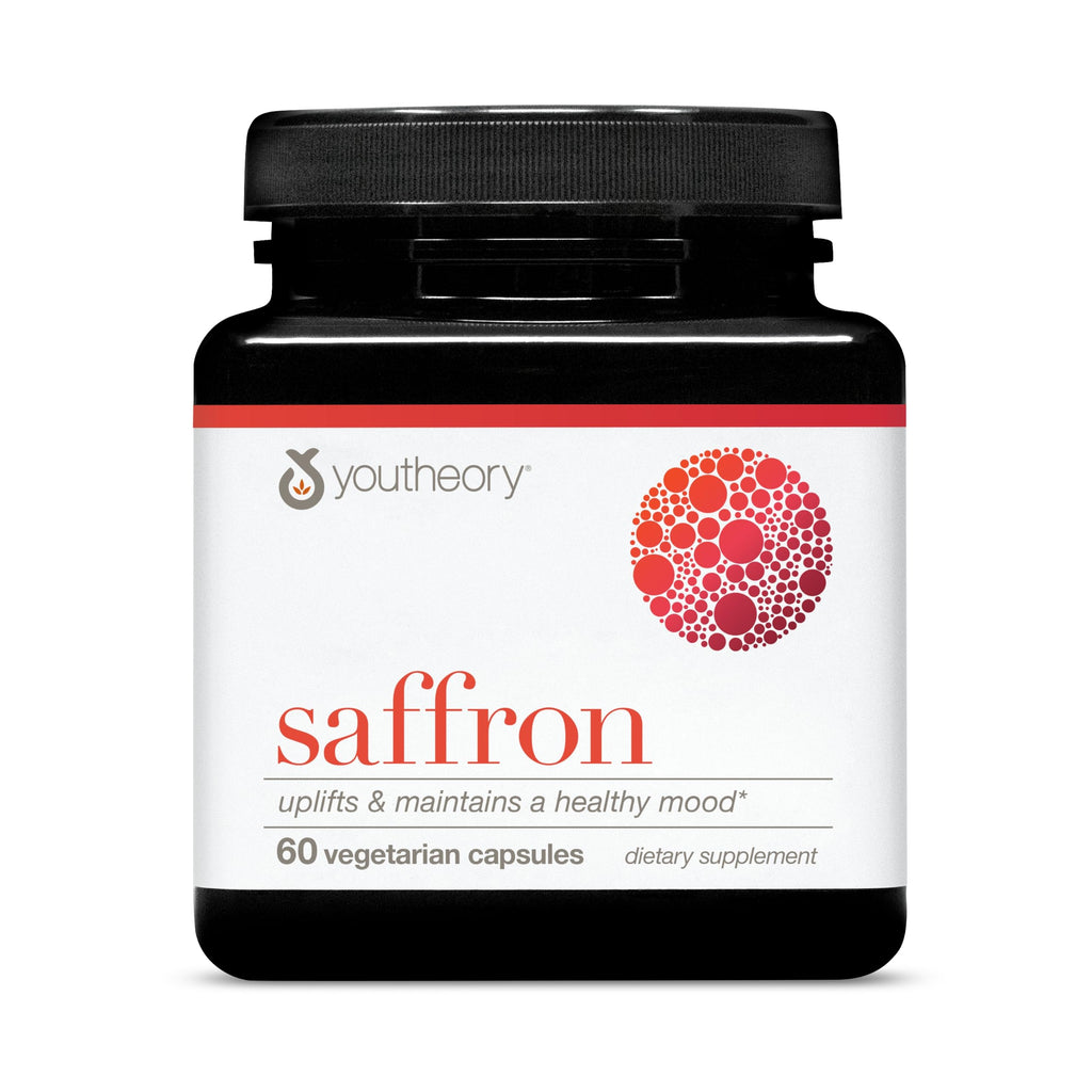 Youtheory Saffron Supplement for Focus & Sleep - 60 Capsules