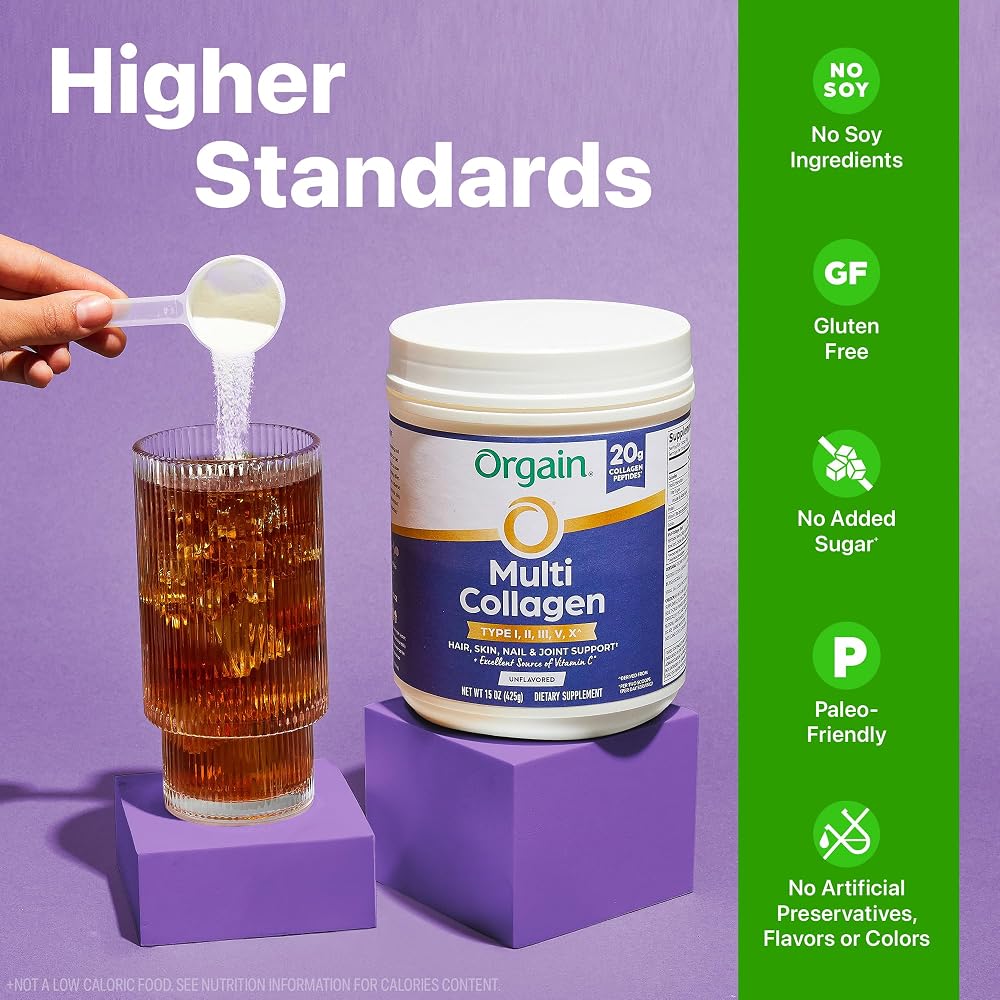 Orgain Multi Collagen Peptides Powder Unflavored - 15 oz - image 6