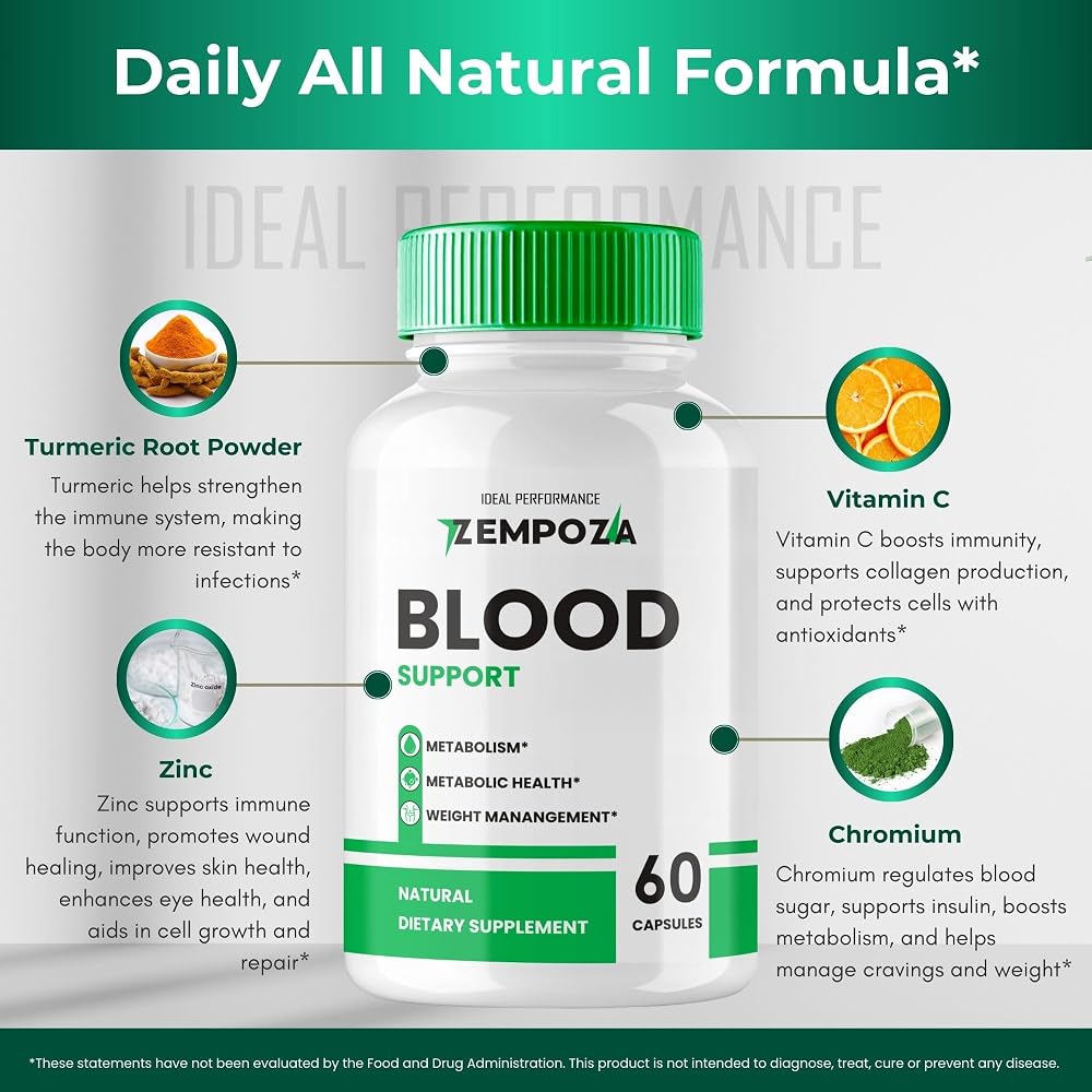 IDEAL PERFORMANCE Zempoza Blood Formula Supplement - 60 Capsules - image 7