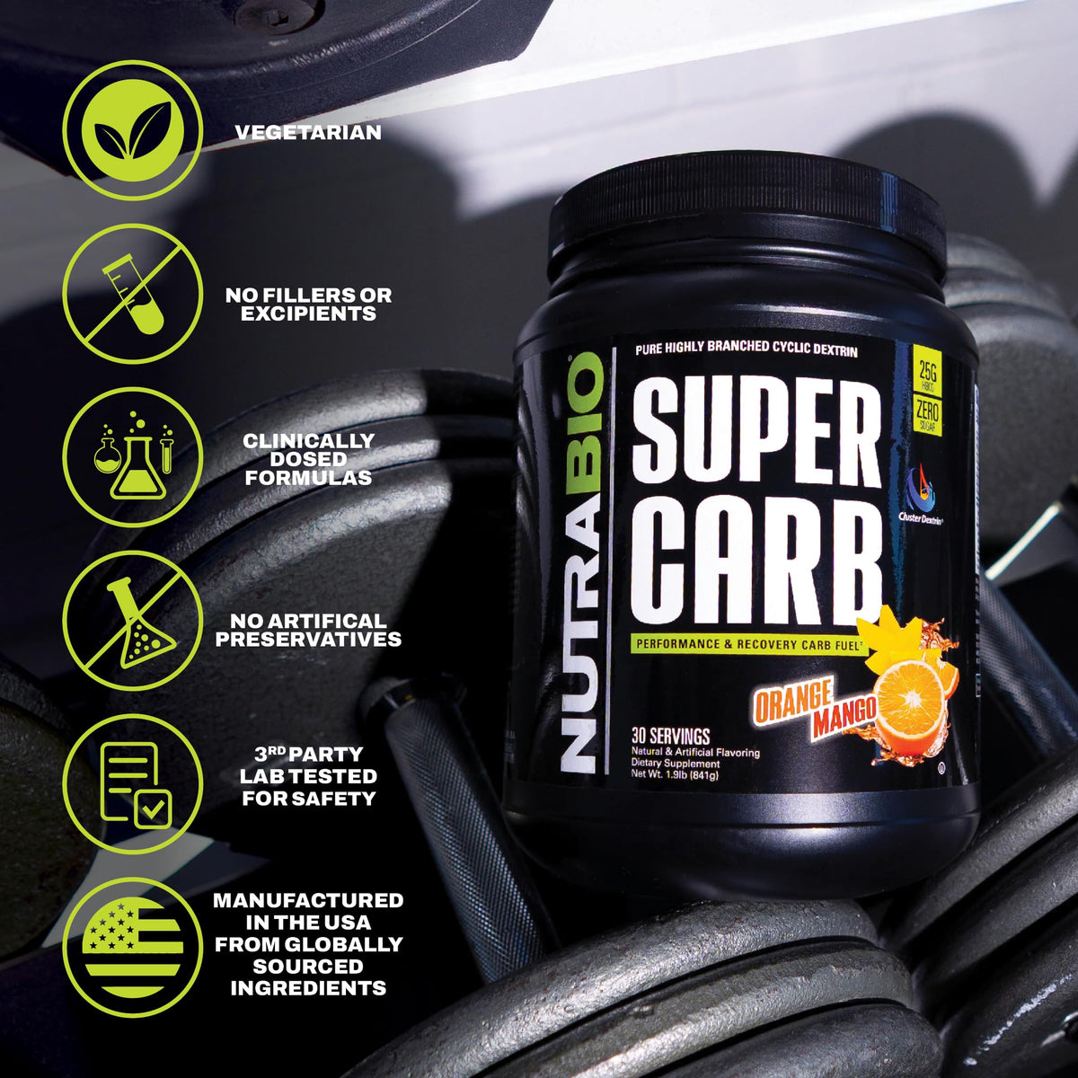 NutraBio Super Carb - Complex Carbohydrate Supplement Powder