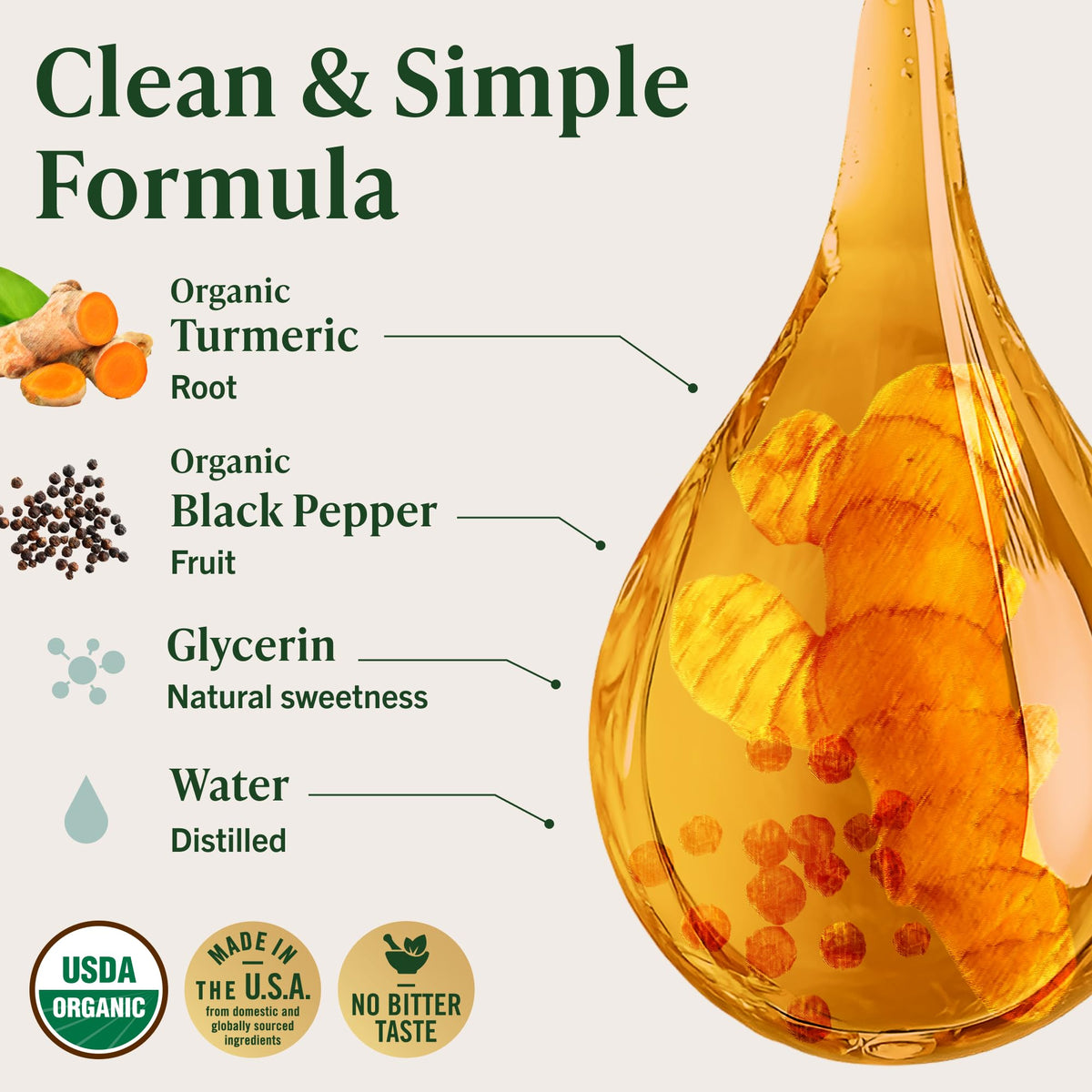 HERBAMAMA USDA Organic Turmeric Curcumin Supplement for Joint Support - 4 oz - image 5