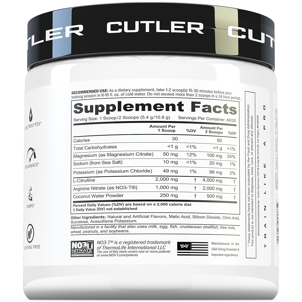 Cutler Nutrition Amplify 2.0 Caffeine-Free Pre-Workout Powder - 7.62 oz - image 4