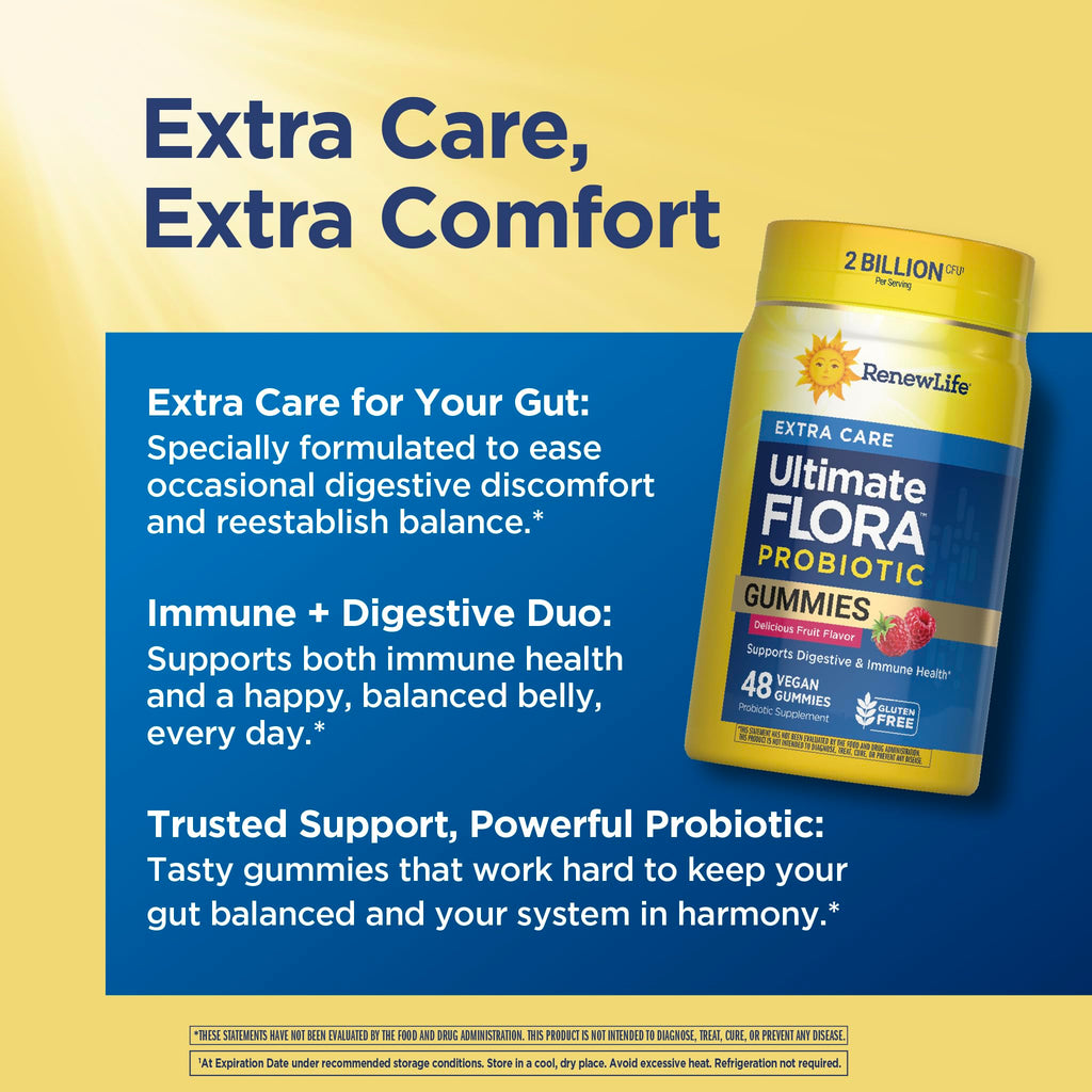 Renew Life Ultimate Flora Extra Care Probiotic Gummies - 48 Count - image 4