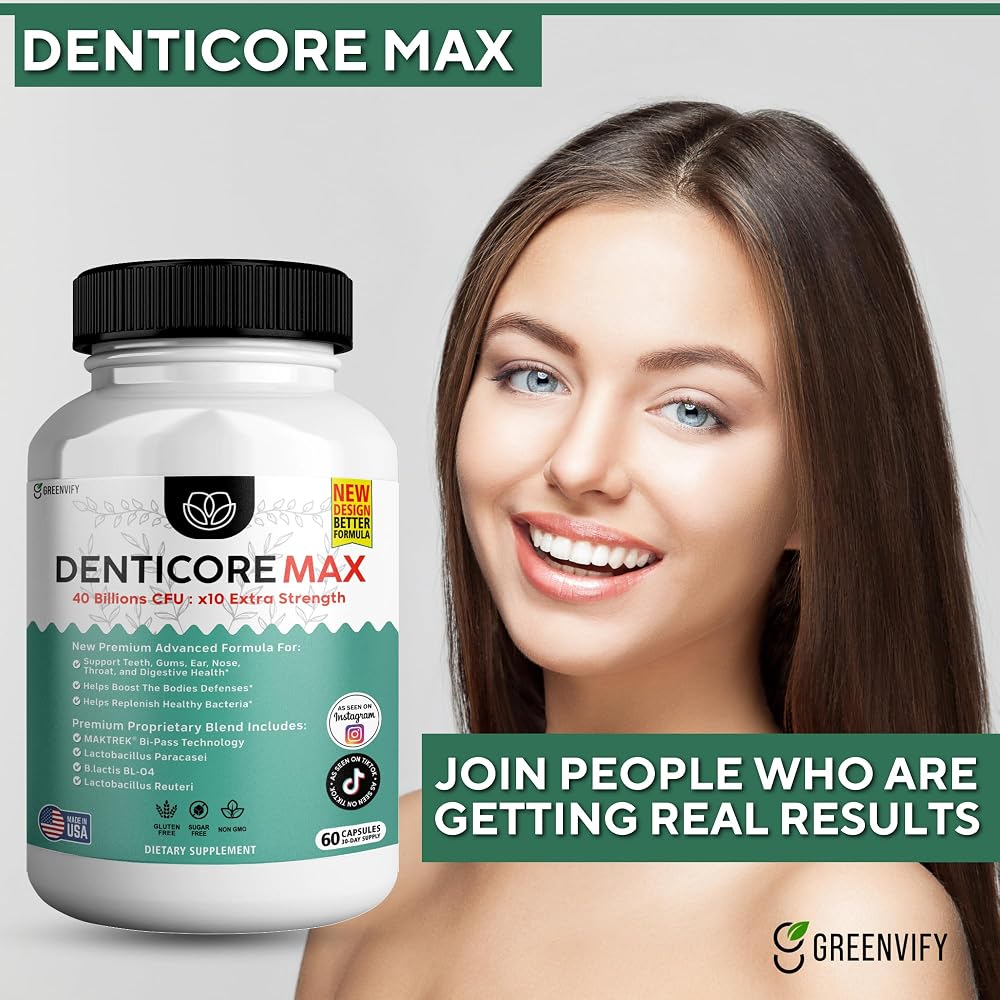 GREENVIFY DentiCore Max Oral Probiotics 40 Billion CFU - 120 Capsules - image 6