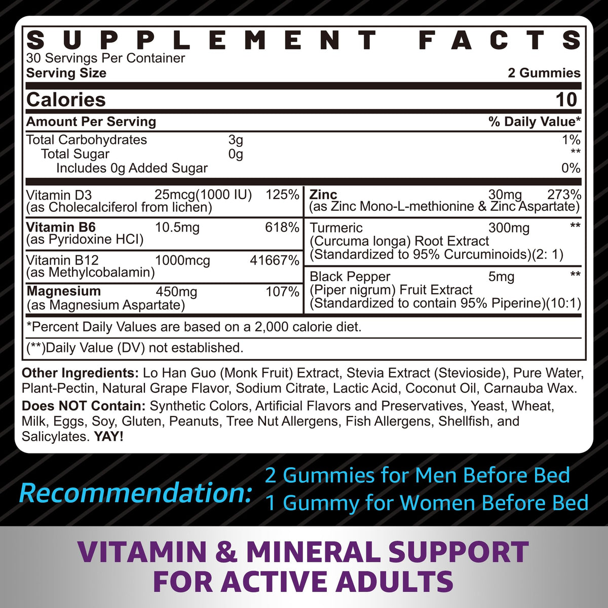 NEVISS Zinc and Magnesium Aspartate Gummies - 120 Count - image 2
