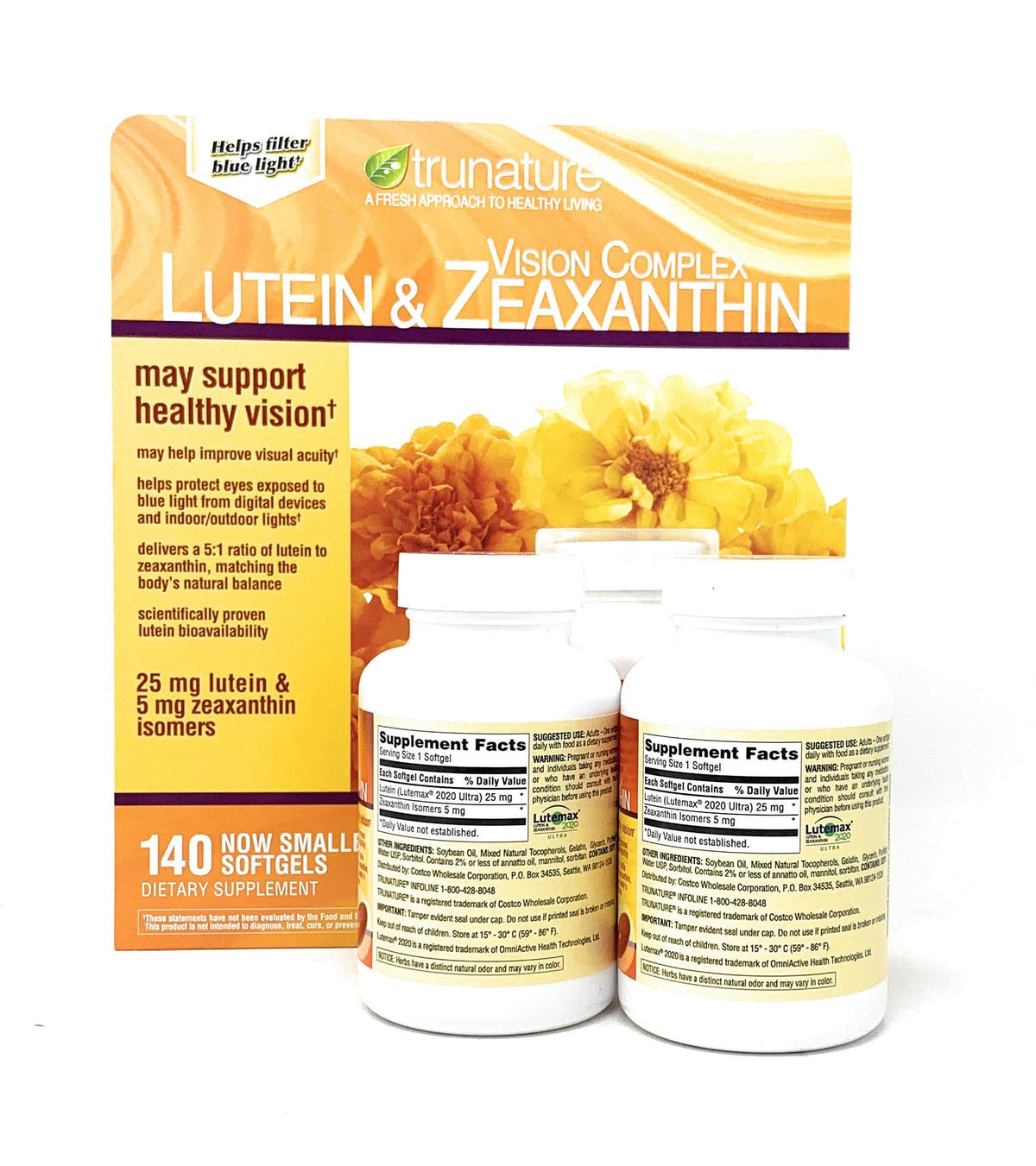 TruNature Vision Complex Lutein and Zeaxanthin - 420 Softgels - image 2