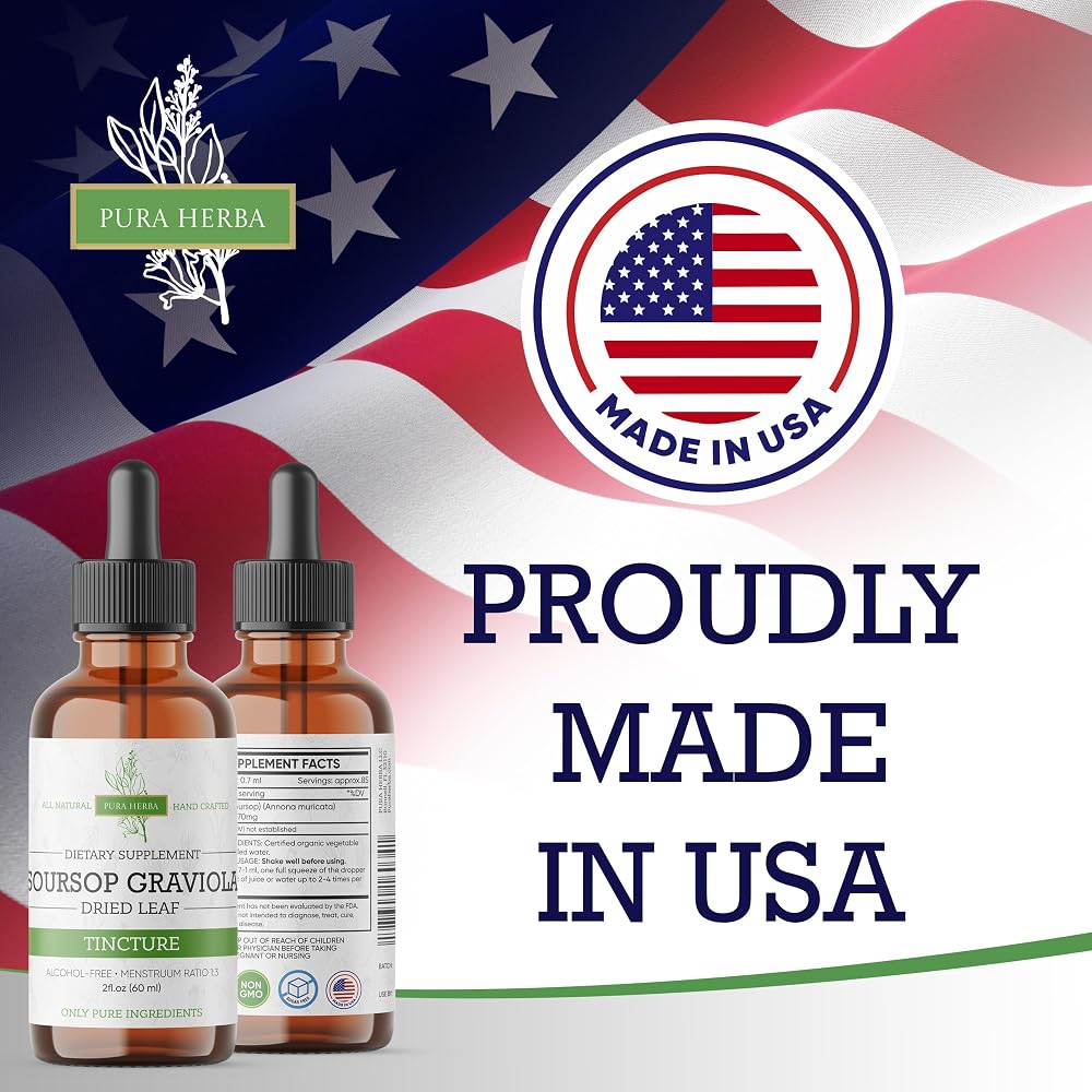 Pura Herba Organic Soursop Extract Tincture - 2 fl oz - image 5