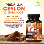 Nature's Nutrition Organic Ceylon Cinnamon Capsules 1800mg - Extra