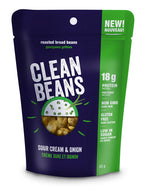 NutraPhase Clean Beans Roasted Broad Bean Snack Sour Cream & Onion - 6 Count - image 2