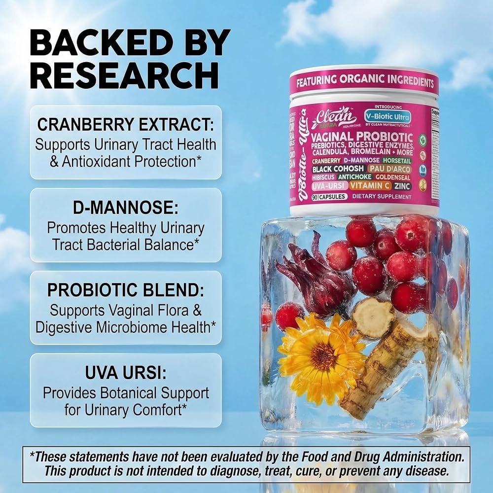 Clean Nutraceuticals Vaginal Probiotics with Digestive Enzymes - 90 Capsules - image 3