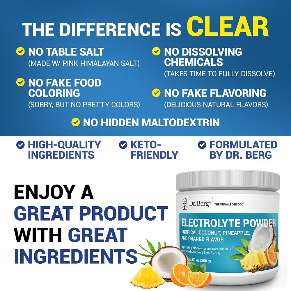 Dr. Berg Zero Sugar Hydration Keto Electrolyte Powder - 50 Servings - image 5