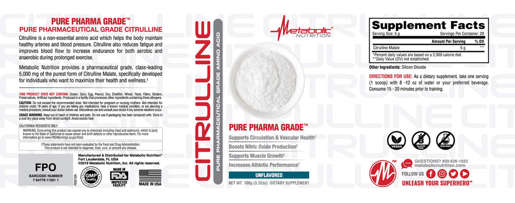 Metabolic Nutrition Citrulline