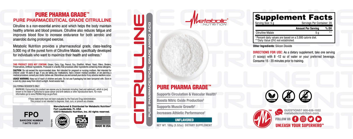 Metabolic Nutrition Citrulline