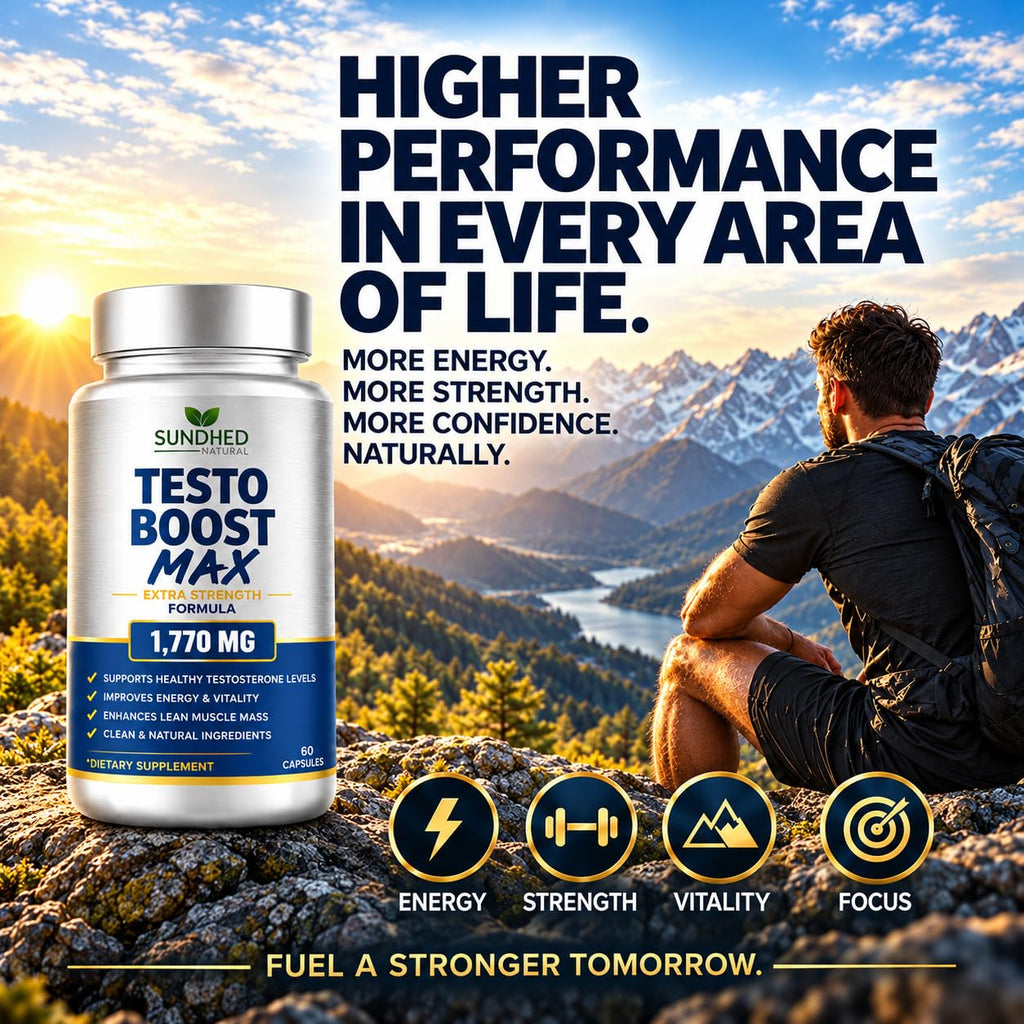 Sundhed Natural Testo Boost Max Stamina Booster - 60 Capsules - image 3