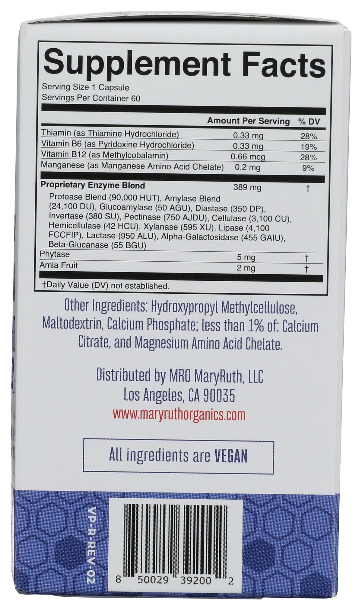 MARYRUTH'S Mary Ruth's Ultra Digestive Food Enzymes - 60 Capsules - image 7