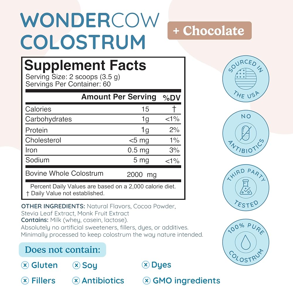 WONDERCOW Colostrum Powder Supplement