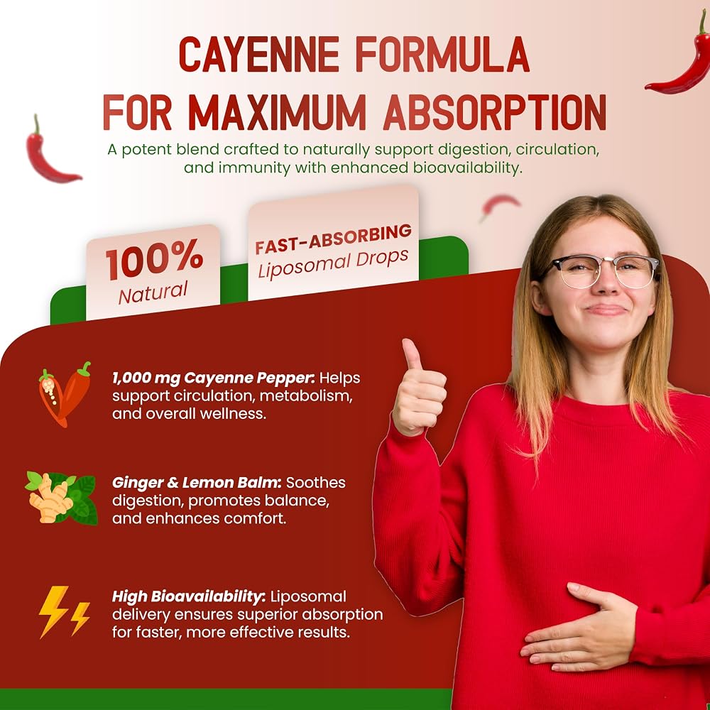 HarmoVira Liposomal Cayenne 7-in-1 Complex for Digestive Wellness - 2 fl oz - image 4