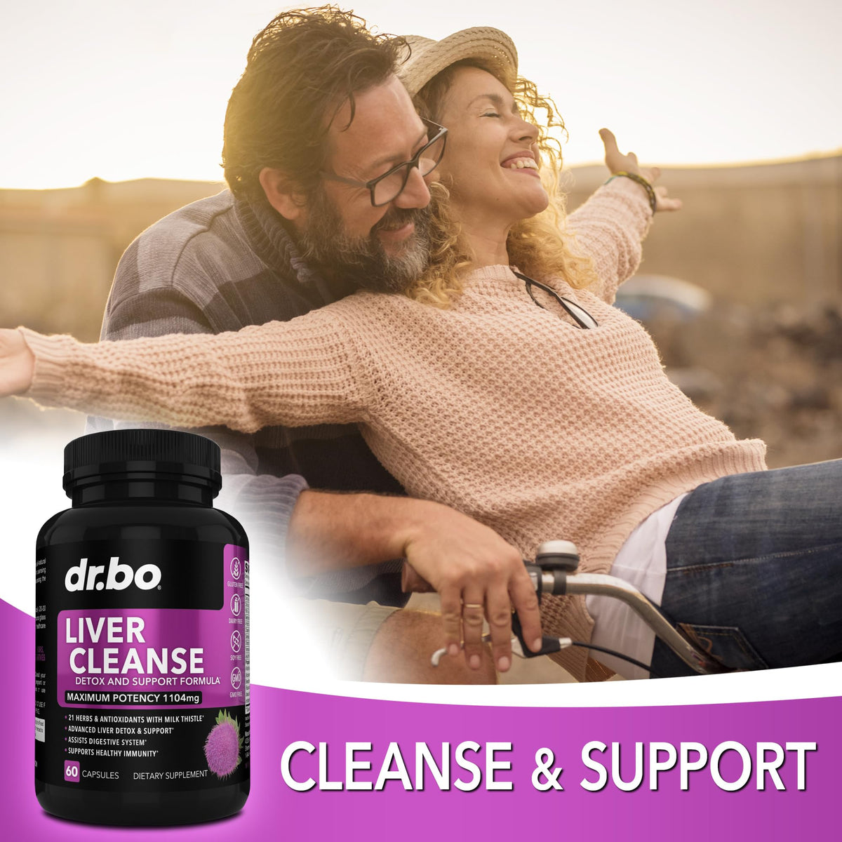 DR. BO Liver Cleanse Detox Support Supplement - 60 Capsules - image 5