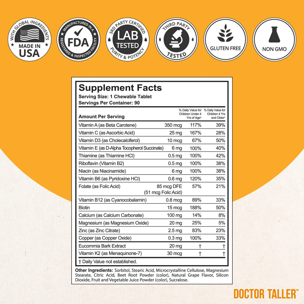 NuBest Doctor Taller Kids Multivitamin for Bone Strength - 1080 Count - image 6