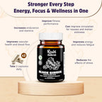 Real Naturals Black Ginger Extract 500 mg - 100 Capsules - image 2