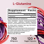 Jarrow Formulas L-Glutamine 750 mg - 120 Capsules - image 5