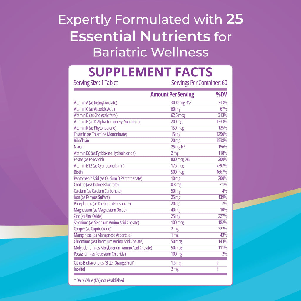 Bariatric Best High ADEK Multivitamin for Bariatric Surgery - 60 Tablets - image 4