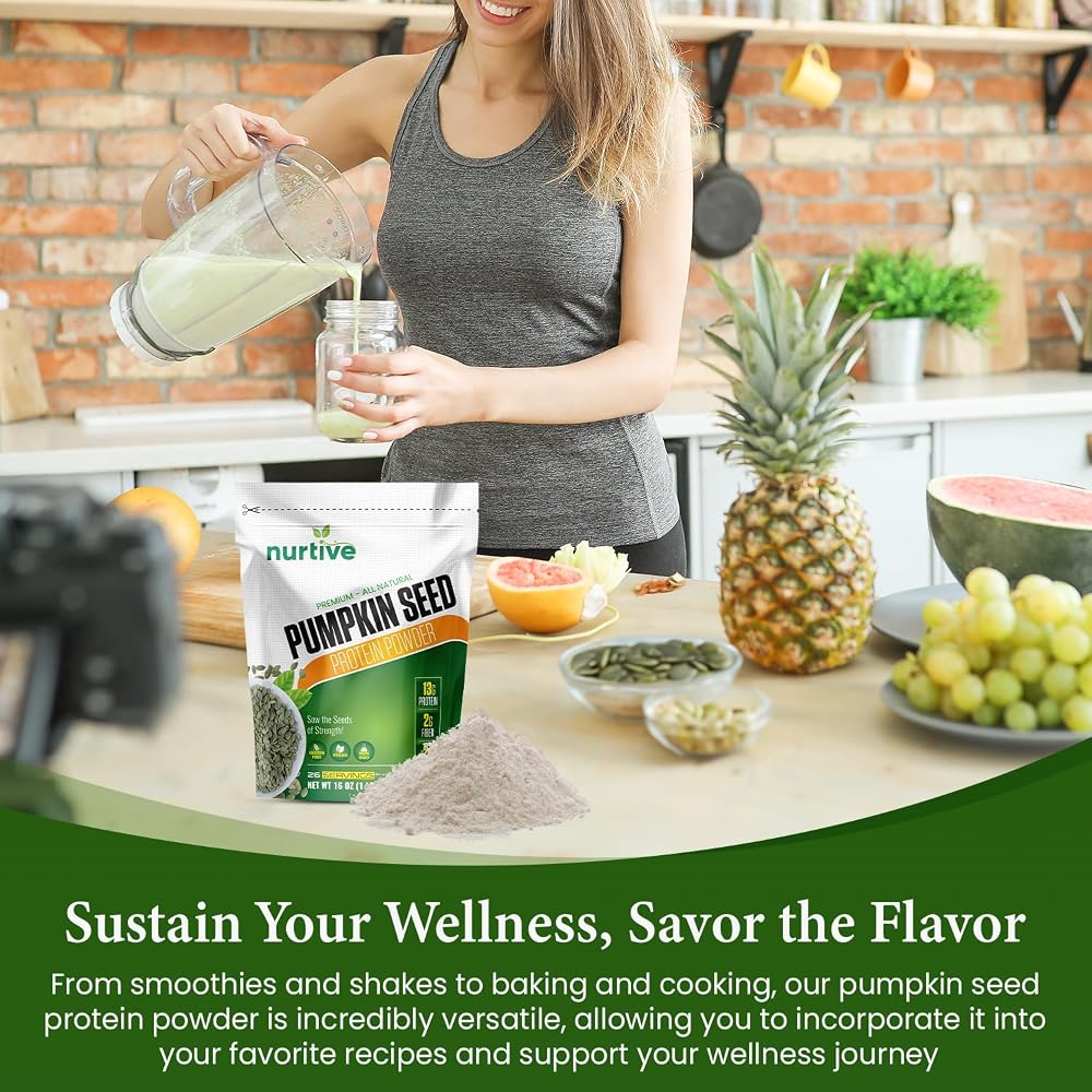 NURTIVE Pumpkin Seed Protein Powder - 26 Servings - image 5