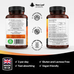 New Leaf Products Turmeric Curcumin with Black Pepper & Ginger 2000mg