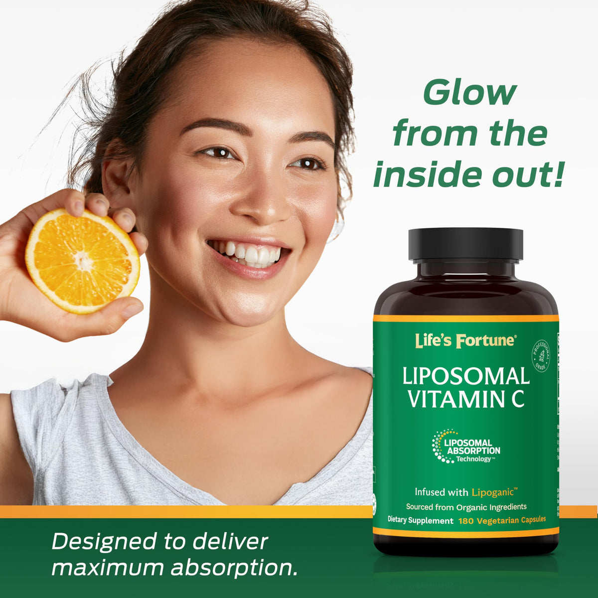 Life's Fortune Liposomal Vitamin C 2100 mg Immune Support - 180 Capsules - image 7