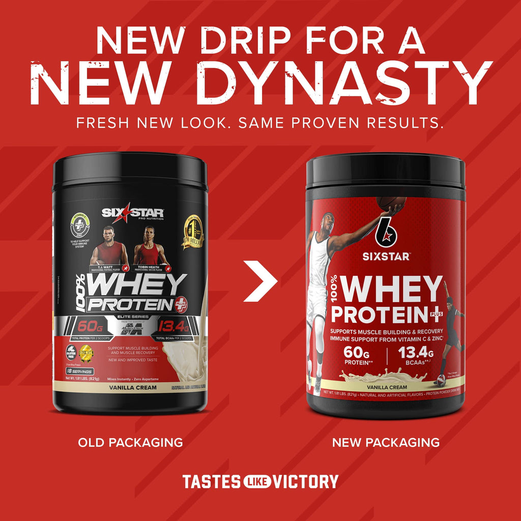 Six Star Whey Protein Powder Plus