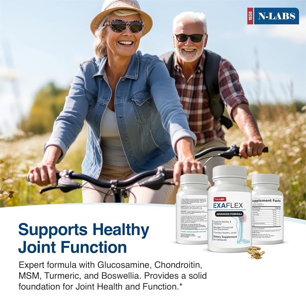 N-Labs ExaFlex Glucosamine Chondroitin Joint Supplement - 60 Capsules - image 3