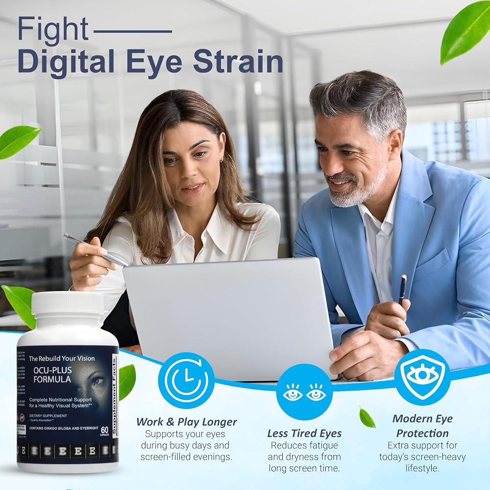 Rebuild Your Vision Ocu-Plus Eye Vitamins with Lutein - 60 Capsules - image 4