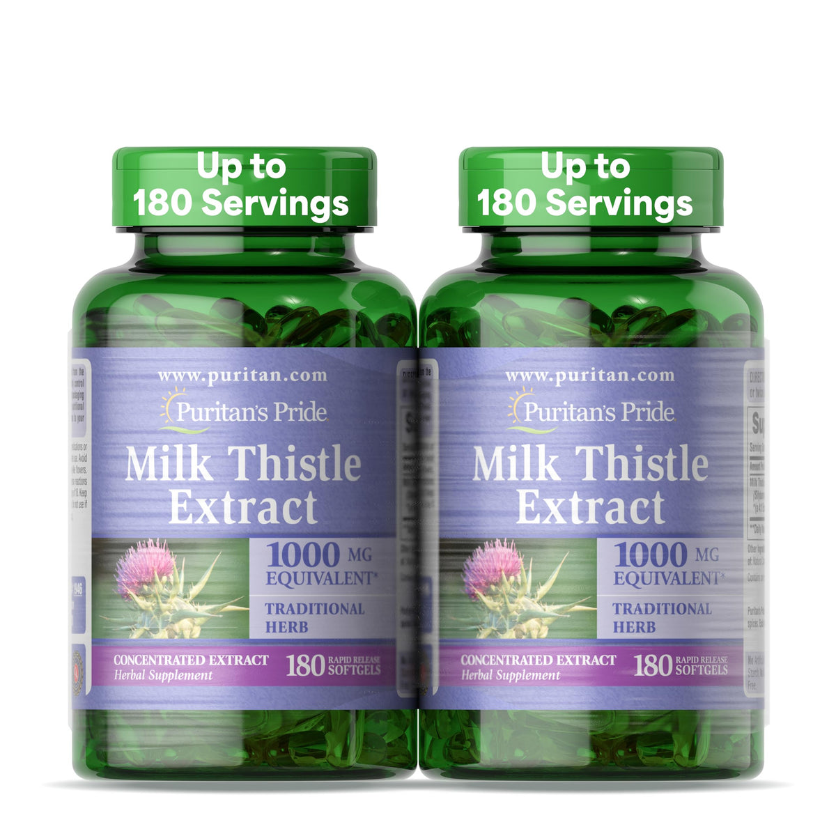 Puritan's Pride Milk Thistle Silymarin 4:1 Extract 250mg - 360 Softgels