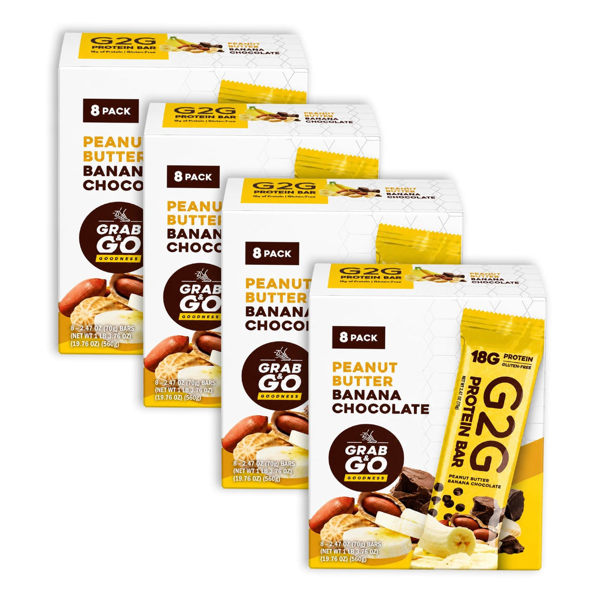 G2G Protein Bar, Peanut Butter Banana Chocolate Parent