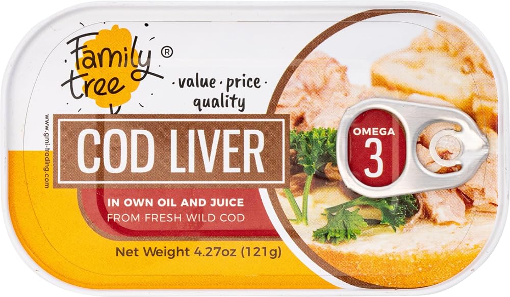Family Tree Icelandic Wild Caught Cod Liver in Own Oil - 4.27 oz