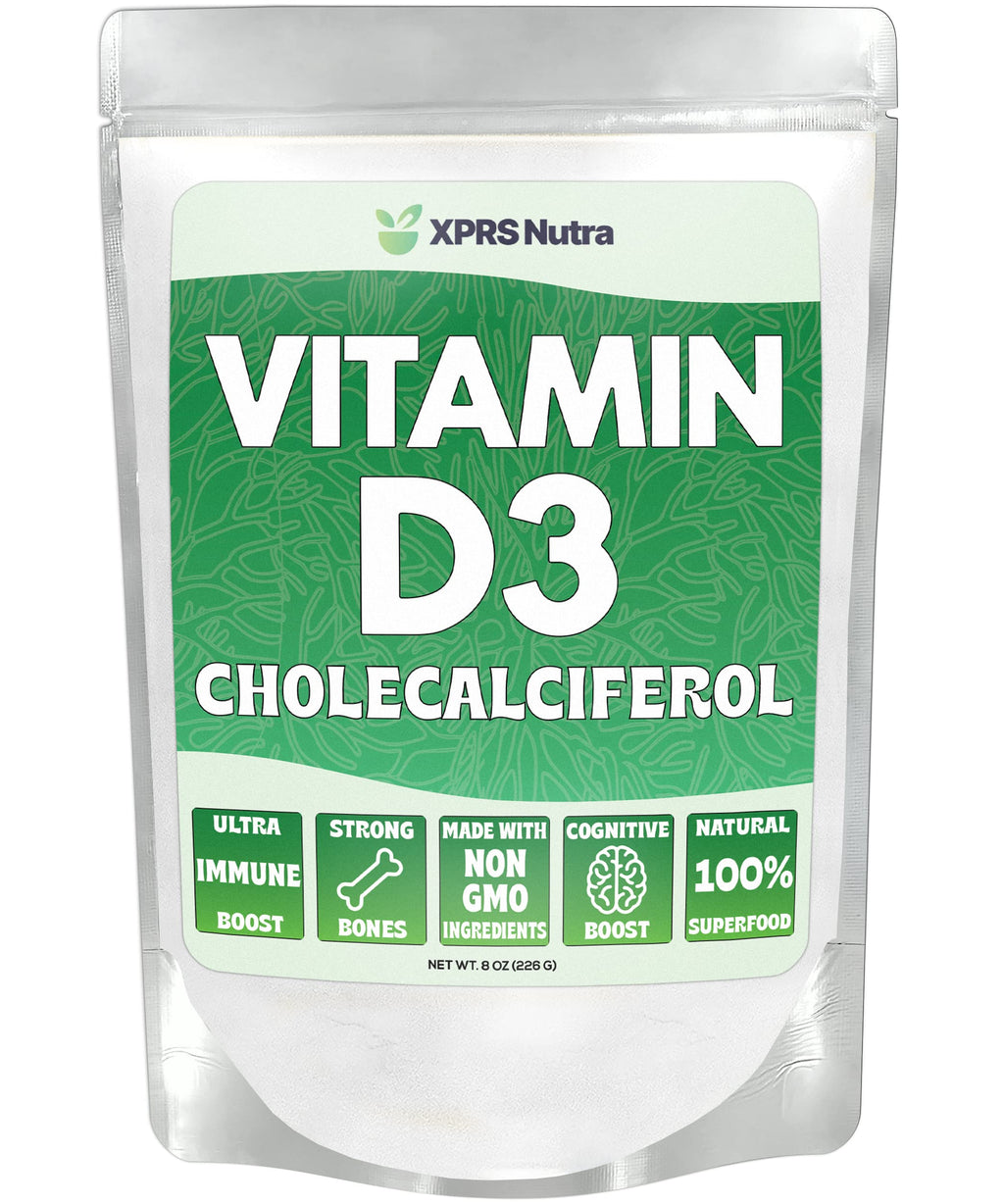 XPRS Nutra Vitamin D3 Powder (Cholecalciferol) - Unflavored VIT D