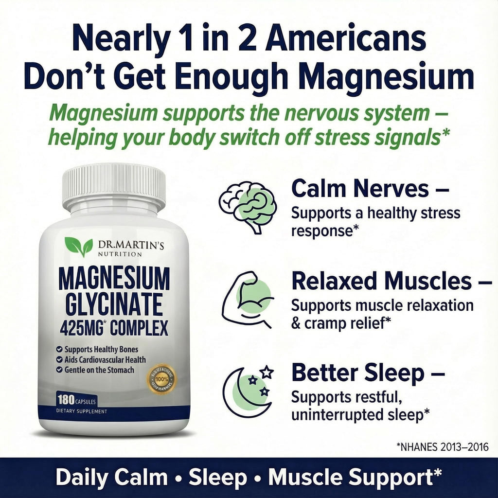 Dr. Martin's Nutrition Magnesium Glycinate 425mg - 180 Capsules - image 2
