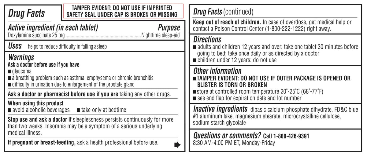 Kirkland Signature Sleep Aid 25 mg - 192 Tablets - image 2