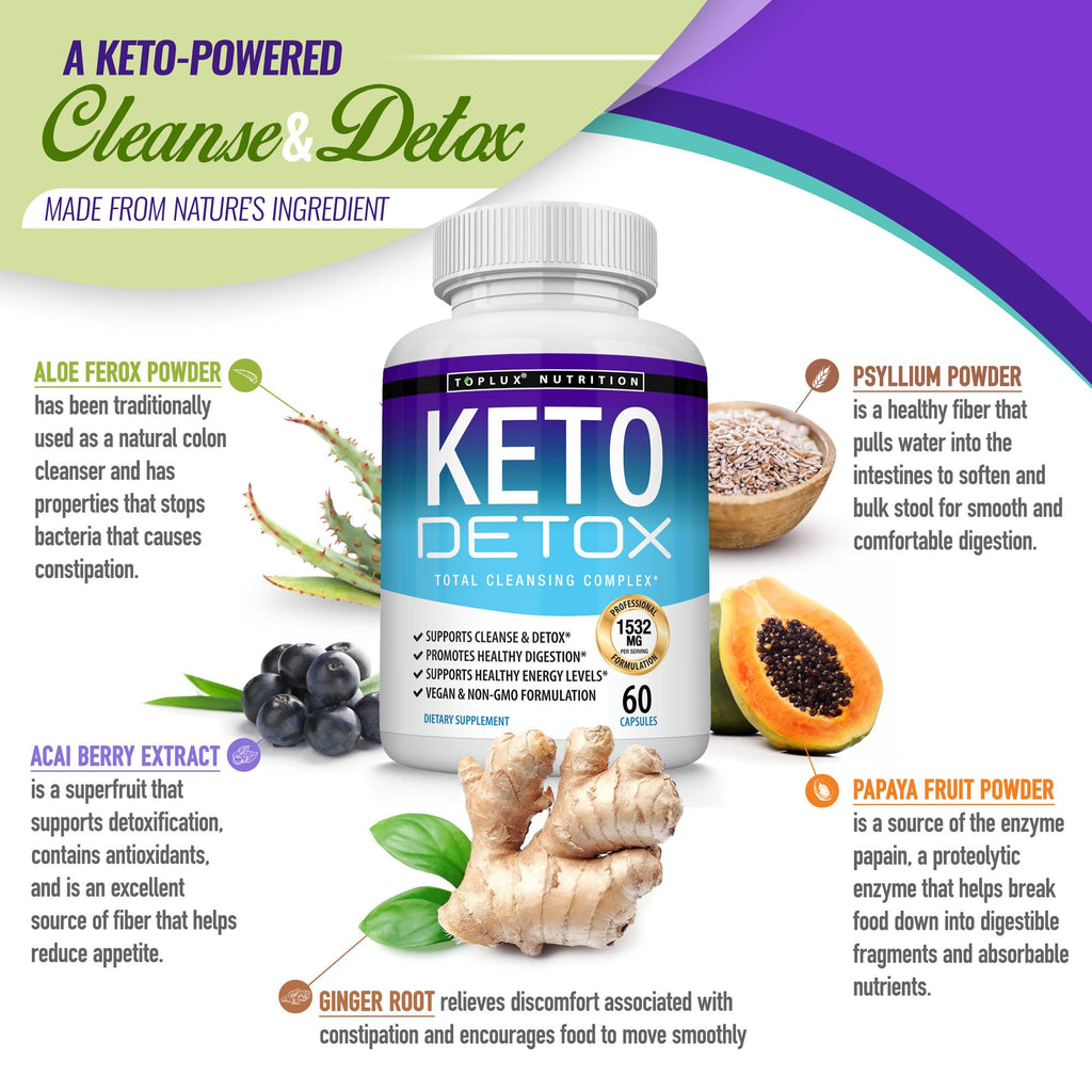 Toplux Keto Detox Pills Advanced Cleansing Extract