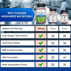 aSquared Nutrition Apigenin 100mg with L-Theanine Gummies - 90 Count - image 8