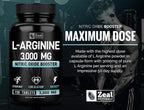 Zeal Naturals L-Arginine 3000mg Supplement - 150 Tablets - image 5