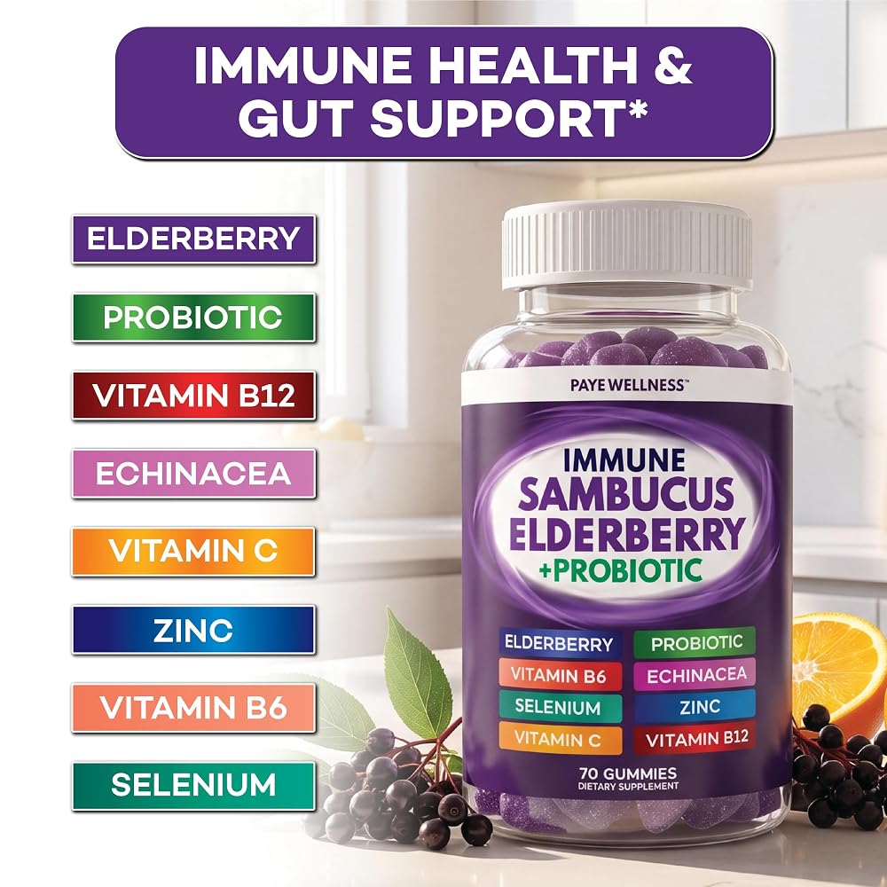 PAYÉ Elderberry Gummies Immune Support